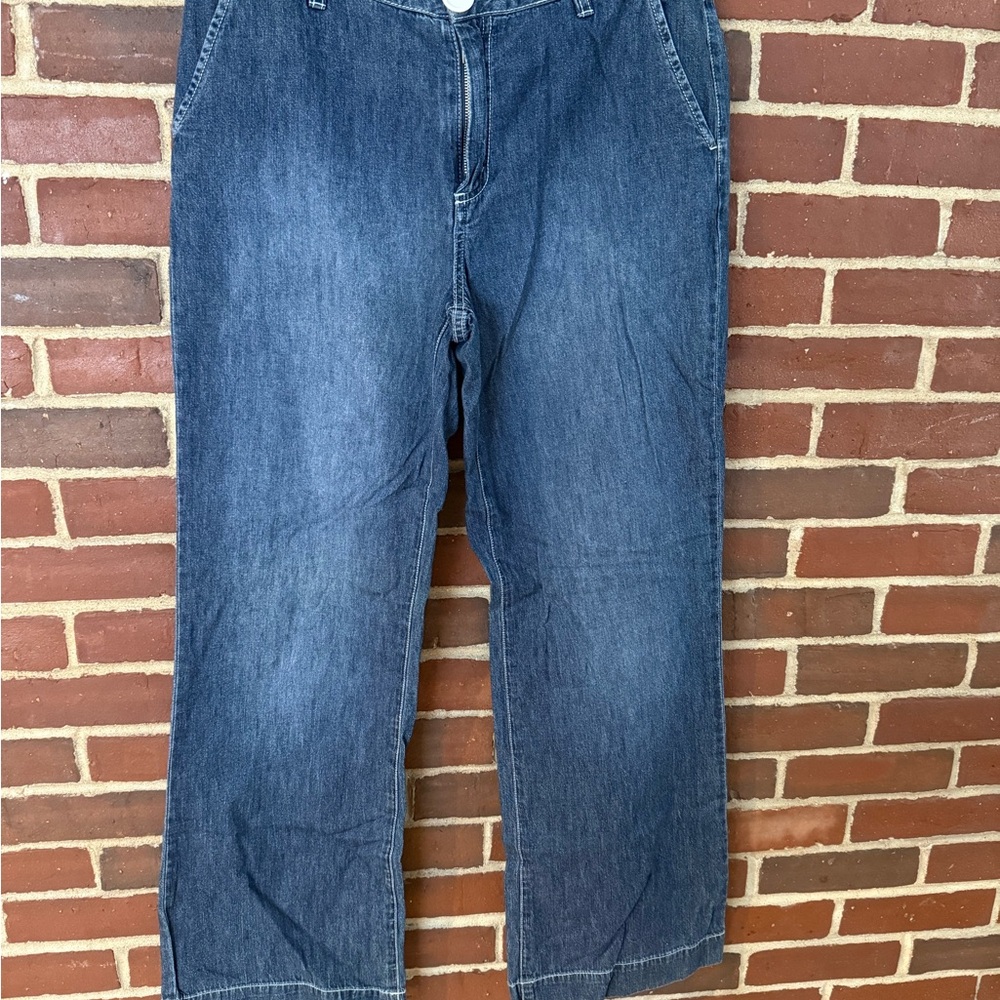 Willi Smith Blue Flare & Wide Leg Jeans
